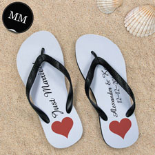 Design My Own Personalised Love Message Men Medium Flip Flop Sandals