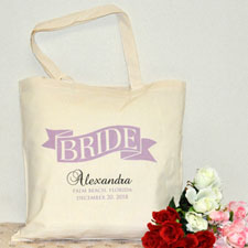 Personalised Wedding Tote For Bride