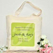Personalised Tote For 50Th Anniversary