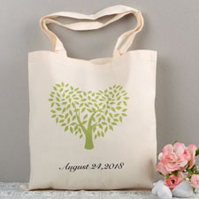Oak Tree Wedding Custom Cotton Tote Bag