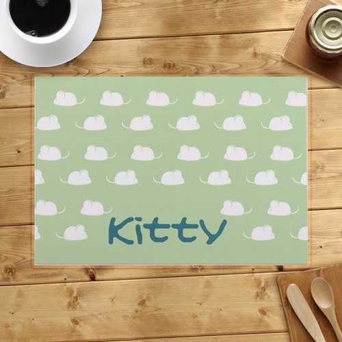 Personalised Kitty Kitchen Placemats