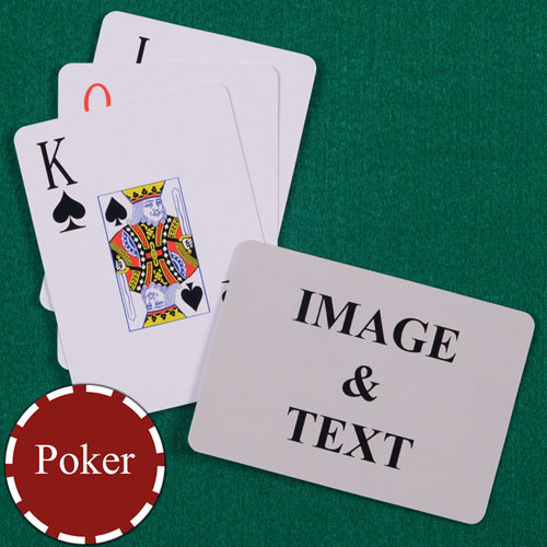 Personalised Poker Jumbo Index Landscape Playing Cards
