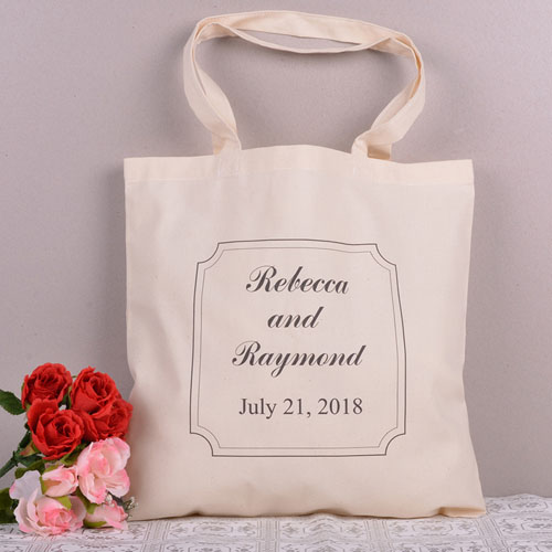 Classic Frame Save The Date Personalised Tote Bag