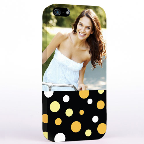 Personalised Glamorous Polka Dots Photo iPhone 5 iPhone Case