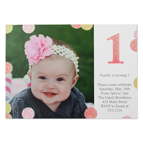 Personalised favourite Girl Real Glitter Personalised Birthday Card