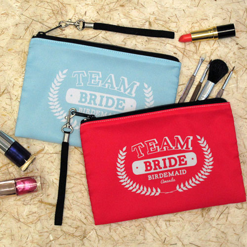 Personalised Team Bridesmaid Wristlet Bag (Medium Inch)