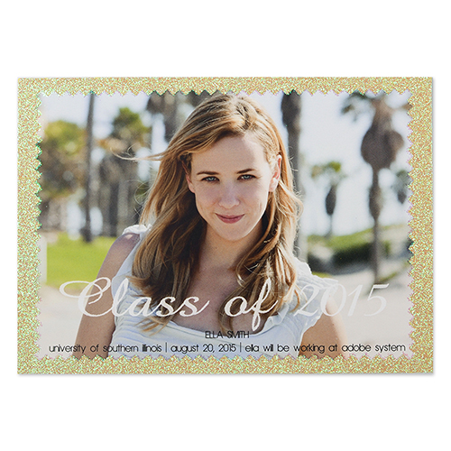 Finishing Highlights Personalised Photo Graduation Announcement Party Invitation Card