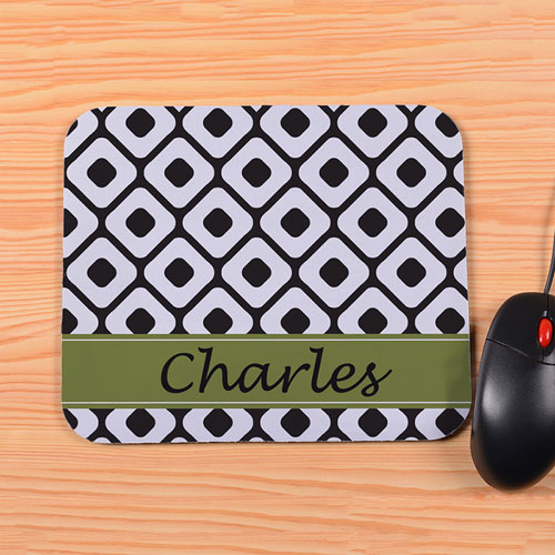 Personalised Forest Diamond Mouse Pad