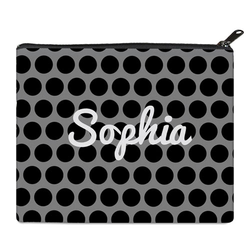 Print Your Own Black Grey Large Dots Bag 8