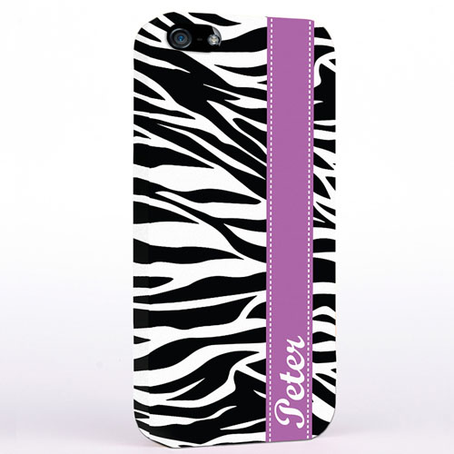 Personalised Zebra Print iPhone Case