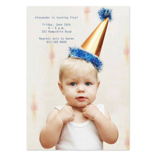 Personalised Full Photo Birthday Invitations, 5