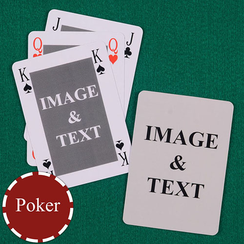 Poker Bridge Style Custom 2 Side Playing Cards
