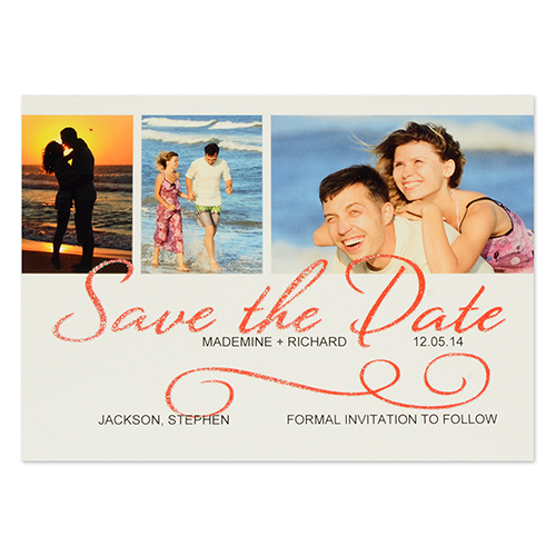 Personalised Wedding Day Save The Date Invitation Cards