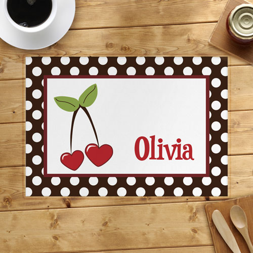 Personalised Cherry Placemats