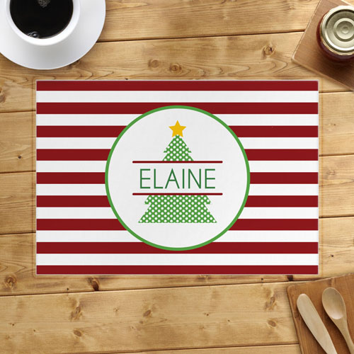 Personalised Christmas Tree Placemats