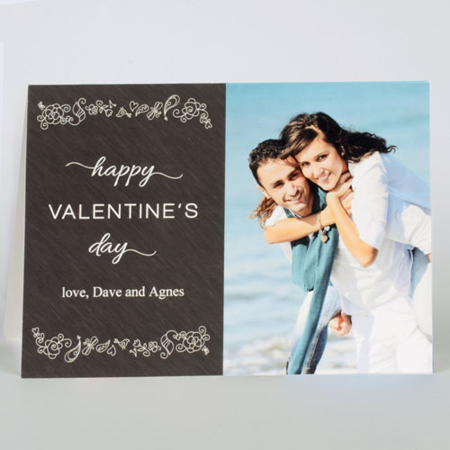Custom Printed Love To Yours Personalised Photo Valentine's Card