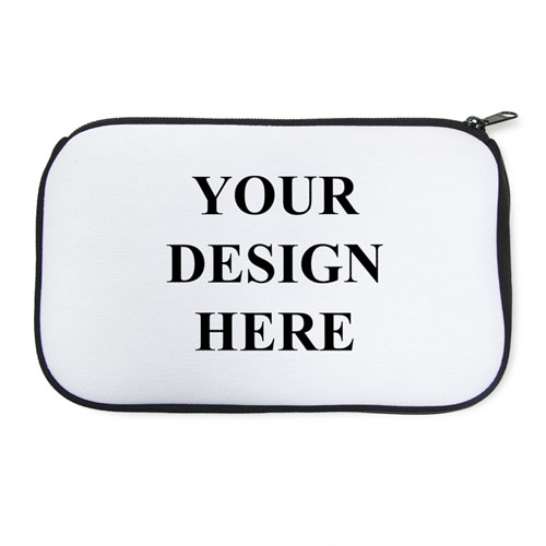 Personalised Neoprene Your Design Here  Black Cosmetic Bag 6