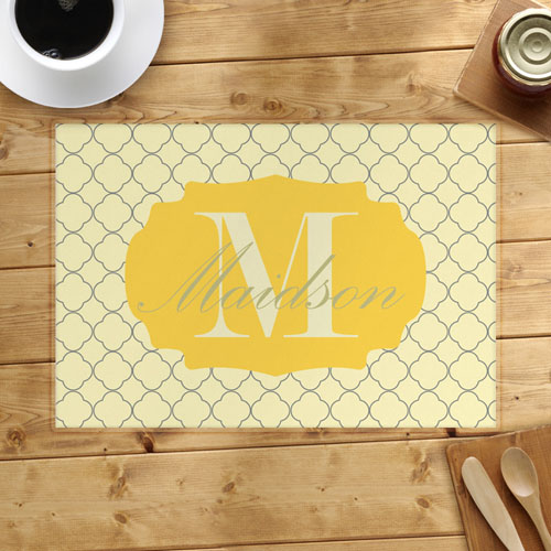 Personalised Lemon Clover Placemats
