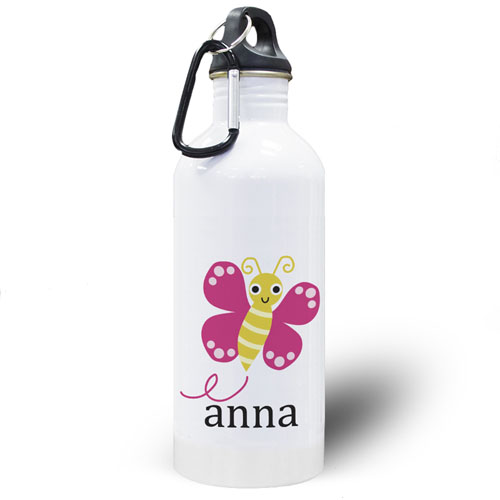 Personalised Photo Butterfly Water Bottle