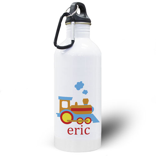 Personalised Photo Train Water Bottle