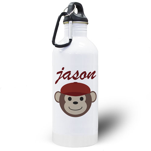 Personalised Photo Monkey Boy Water Bottle
