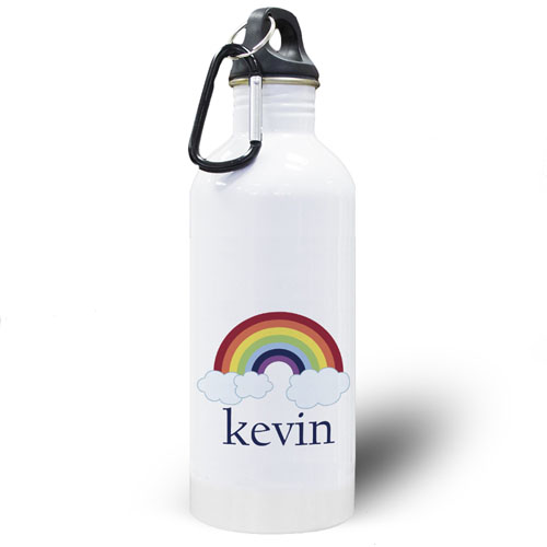 Personalised Photo Rainbow Water Bottle