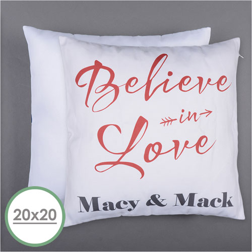 Believe In Love Personalised Pillow 20