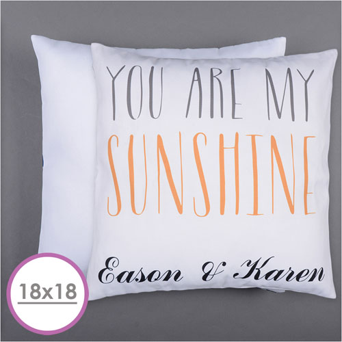 You Are My Sunshine Personalised Pillow Cushion (18