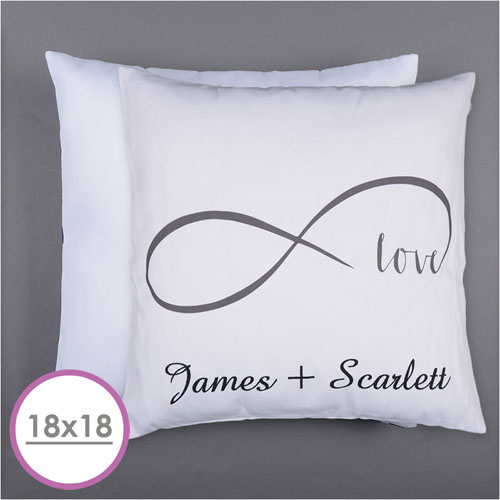 Infinity Love Personalised Pillow Cushion (18