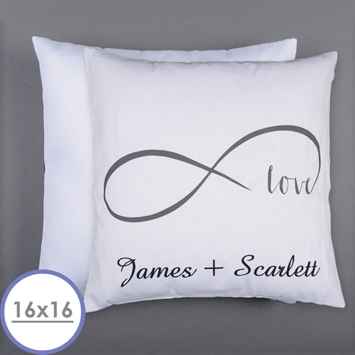 Infinity Love Personalised Pillow 16