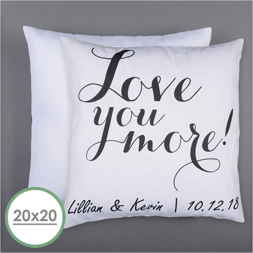 Love You More Personalised Pillow 20