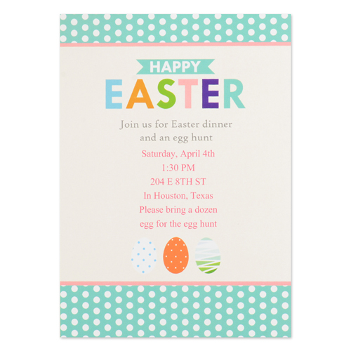 Create Your Own Easter Party Invitation Personalised Photo Card 5