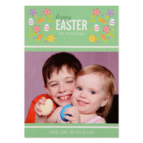 Create Your Own Easter Confetti Personalised Photo Card 5