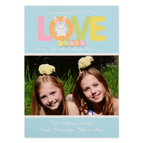 Create Your Own Easter Love Personalised Photo Card 5