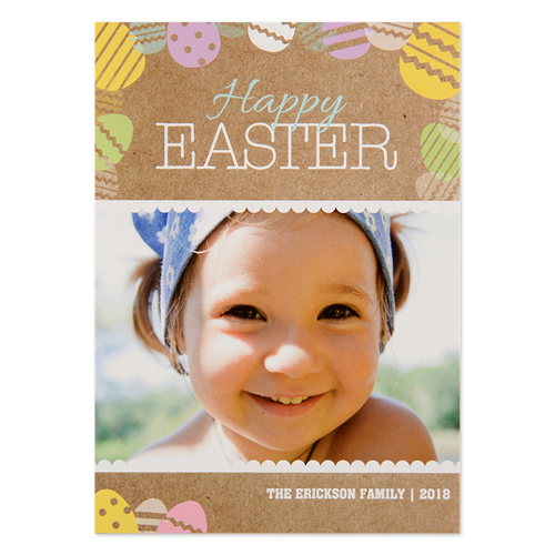 Create Your Own Easter Egg Personalised Photo Card 5