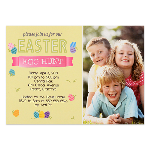 Create Your Own Easter Hunt Personalised Photo Card 5