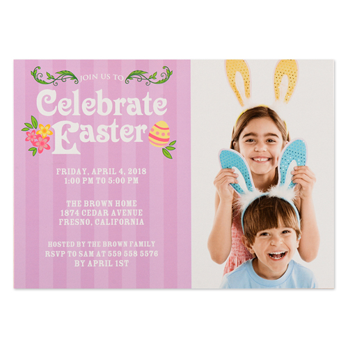 Create Your Own Celebrate Easter Personalised Photo Card 5