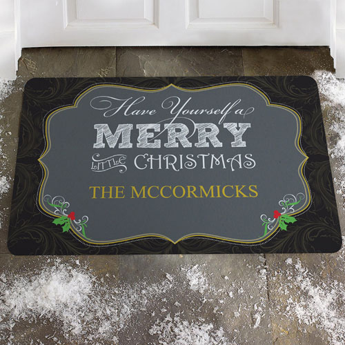 Create Your Own Merry Little Christmas Door Mat