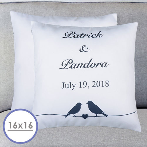 Wedding Couple Personalised Pillow Cushion Cover 16