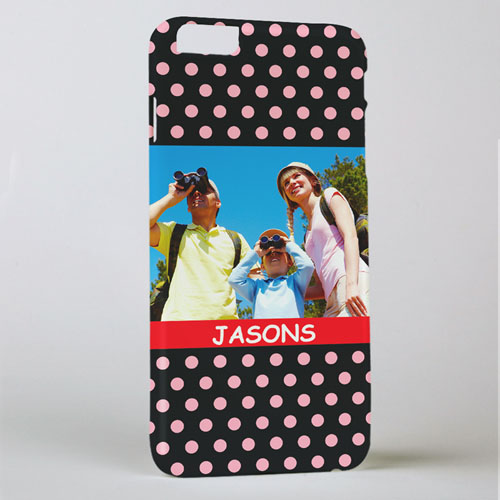 Polka Dots Personalised Photo iPhone 6+ Mobile Case