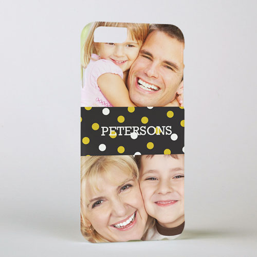 Gold Dots Personalised Photo iPhone 6 Case
