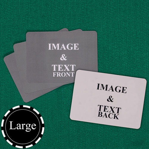 Personalised Large Size Landscape Custom Cards (Blank Cards) Playing Cards