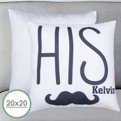 His Personalised Large Pillow Cushion Cover 20