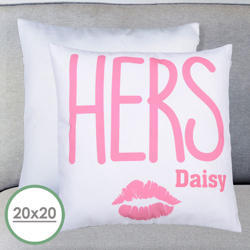 Her Personalised Large Pillow Cushion Cover 20