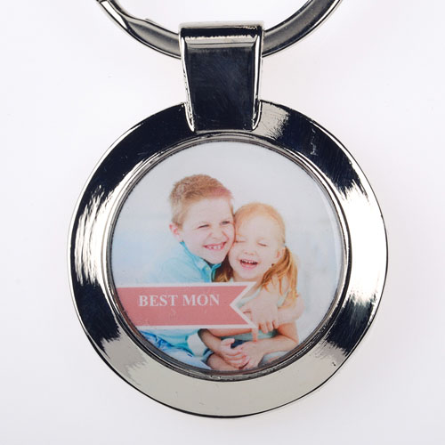 Best mum Personalised Round Keychain (Small)