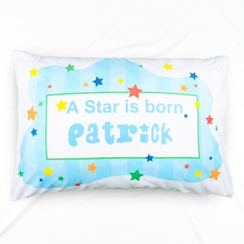 A New Star Boy Personalised Name Pillowcase