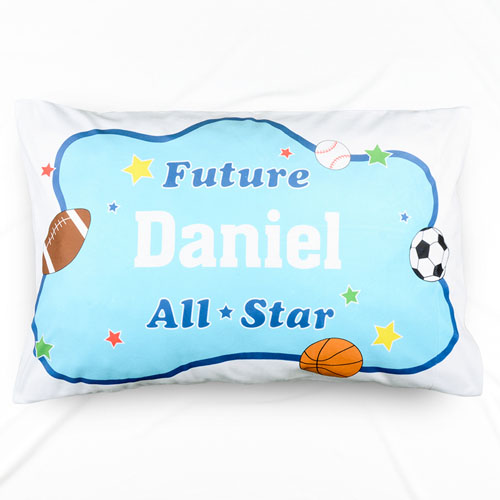 Future All Star Personalised Name Pillowcase