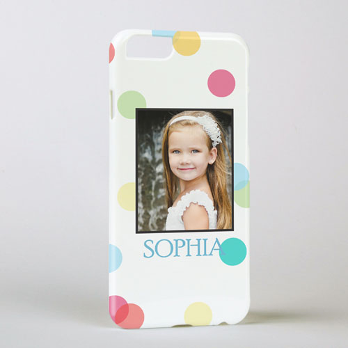 Colourful Dots Personalised Photo iPhone 6 Case