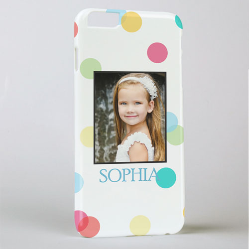Colourful Dots Personalised Photo iPhone 6 + Case