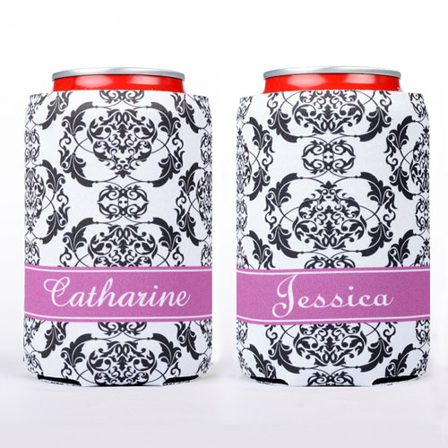 Floral Personalised Can Cooler